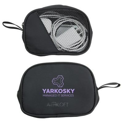 AeroLOFT® Jet Black Tech Organizer Mesh Pouch
